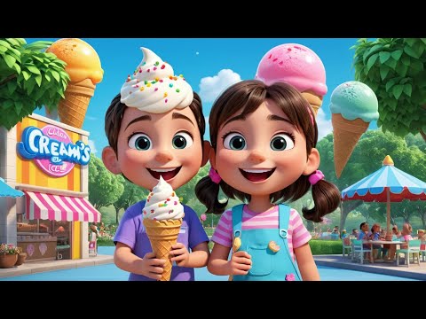 The Ice Cream Bridge Melts Away Rhyme Song | Popular Nursery Rhyme & Lyrics | Educational Kids Songs