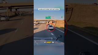 She Cut in front of a Semi Truck #dashcam #truck #highway