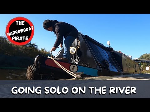 Going solo aboard my Narrowboat on the River - Will I make it to the dry dock? [Ep 28]