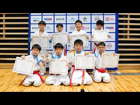 作間湊選手（雄秀會）⻄村拳輝選手（悟空塾） 個人組手小学生３年男子の部 決勝戦