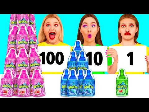 100 Layers of Food Challenge | Funny Kitchen War by RaPaPa Challenge