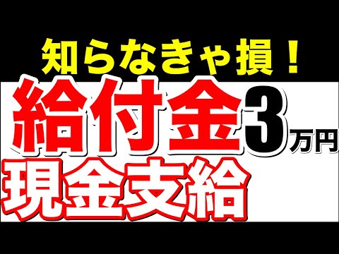 【知らなきゃ損！】確認した？3万円現金給付！最新の見所ポイント【必ず見て！】