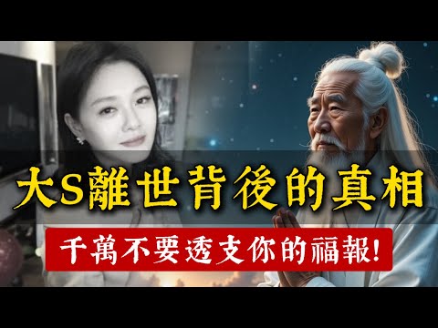 大S驟然離世背後另有原因？高僧開示：透支福報的代價，我們都承受不起！