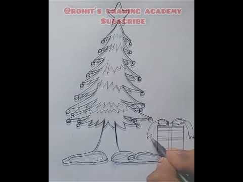 How to draw Christmas Tree | Merry Christmas Drawing | #christmas #drawing #christmasdrawingideas