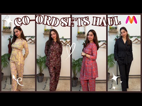 CO-ORDS SETS from MYNTRA💕😍Try on haul || Tanisha Madhok #coordset #myntra #myntrafinds