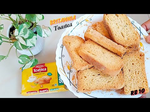 "Britannia Toastea Premium Bake Review | Elaichi Rusk Taste Test" | Britannia  Bake Rusk Review