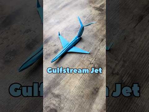 EASY ORIGAMI GULFSTREAM PAPER AIRPLANE TUTORIAL | HOW TO MAKE COOL PAPER AIRPLANE GULFSTREAM JET