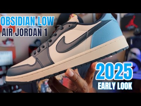 EARLY LOOK AT THE 2025 AIR JORDAN 1 LOW “OBSIDIAN“ WILL THESE BE A HIT IN 2025 ? ( 3RD PARTY REVIEW)