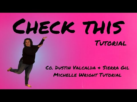 Check this line dance tutorial Intermediate choreography by Dustin Valcalda & Sierra Gil