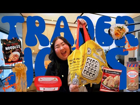 *KOREAN ED.* TRADE JOE'S TASTE TEST 😋 Japchae 잡채 🍠, Jumeokbap 주먹밥 🍘, Gochujang 고추장 🌶️, etc!!!