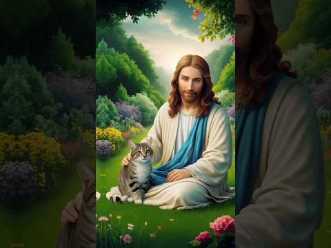 Jesus Loves Cats 🐈😇 #jesus #jesuslovesyou #jesuschrist #fe #christian #god