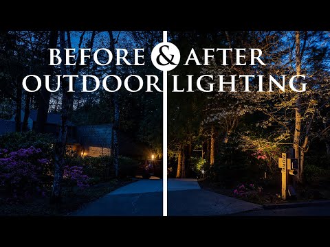 Before & After Outdoor Lighting | Oregon Outdoor Lighting