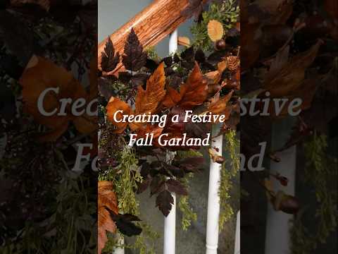 How to Create a Festive Fall Garland #fall #falldecor #falldecoratingideas