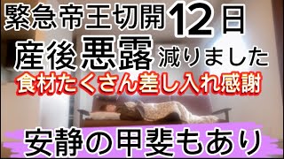 緊急帝王切開から12日‼︎安静の甲斐あり悪露がほとんど出なくなった‼︎#帝王切開#産後