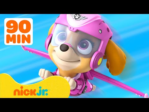 PAW Patrol Skye's Best Rescues & Adventures! #2 🛫 90 Minutes | Nick Jr.