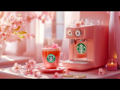 【Starbucks Spring Jazz Coffee】あなたは甘さやロマンチックさが好きですか？☕ 春ジャズのカフェリラックス、で理想的空間 🌸 桜のスタバ bgm - 穏やかなスタバ体験