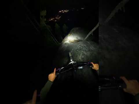 Don't do try this at home. #mountainbiking #nightriding