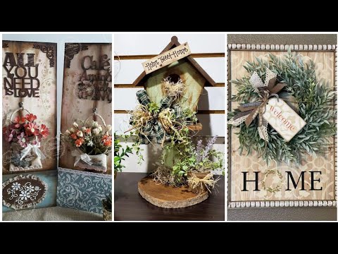 ❤️Thrifty Charm Decor Shabby Chic Vintage Rustic Home and Wall Hangings Decor Idea in budget for you