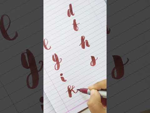 Calligraphy for Beginners (a to z) Series #shorts #calligraphy #calligraphyforbeginners