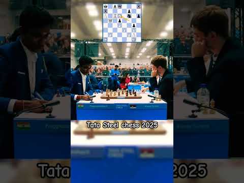 Praggnanadhaa Queen Sacrifice against alexey sarana in Tata Steel chess 2025