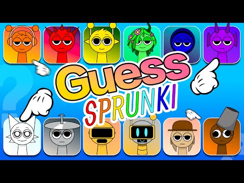 Satisfying Sprunki color mixing | Let's see how many you can guess correctly