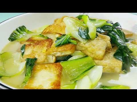 冬天的青菜烧豆腐太诱惑了！豆腐煎还是不煎，大厨分享靠谱做法