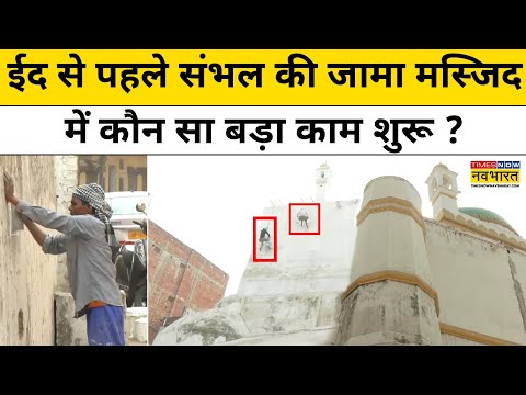 Sambhal News: संभल की शाही जामा मस्जिद पर रंगाई-पुताई का काम शुरू। Latest Hindi News