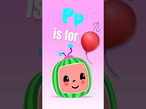 P is for POP 🎈🪡 the Balloon! Learn ABC! #cocomelon #shorts