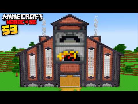 I Built a SMELTING FACTORY in Minecraft Hardcore