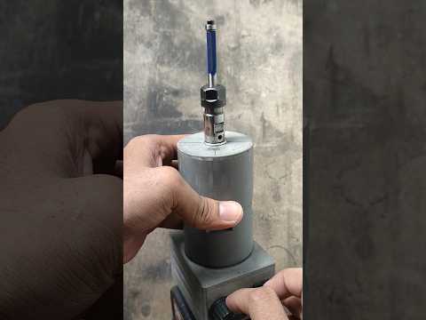 Do it yourself ‼️ How to make trimmer machine from PVC pipe and DC motor #diy #howto #creative