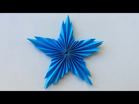 How to Make 3D Star Snowflakes for Christmas Decoration | Paper Craft