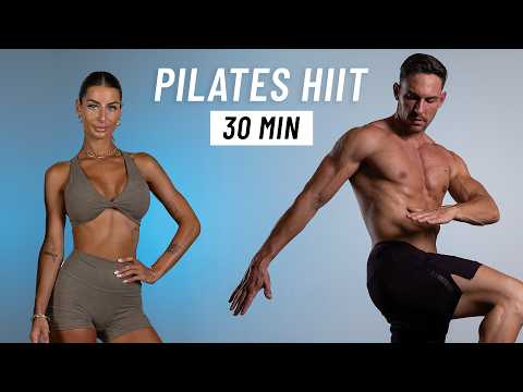 30 Min Full Body Pilates HIIT Workout - All Standing - Burn 300 Calories (No Repeats)