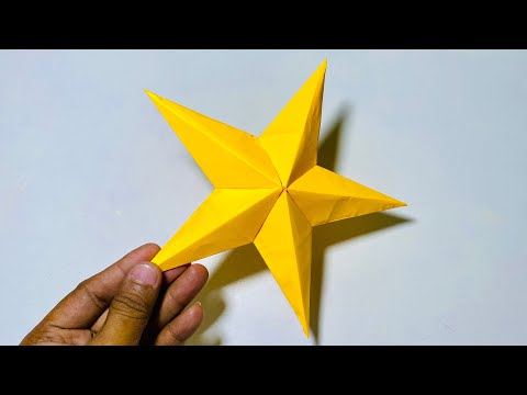 Clean and Super Easy 3D Star for Christmas Decoration | Paper Craft