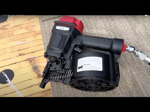 How to Use a Pneumatic Coil Nailer Professional Air Nail Gun Step By Step Detailed Tutorial Demo