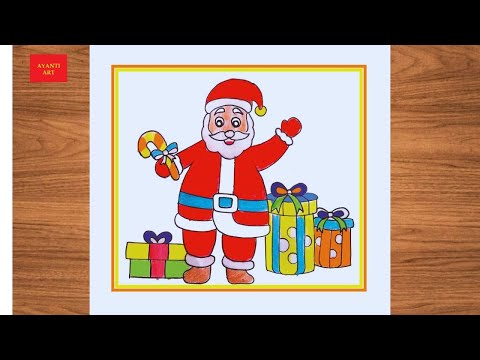 Santa Claus Drawing Very Easy ||  Merry Christmas Drawing Easy || Santa Claus Drawing ||