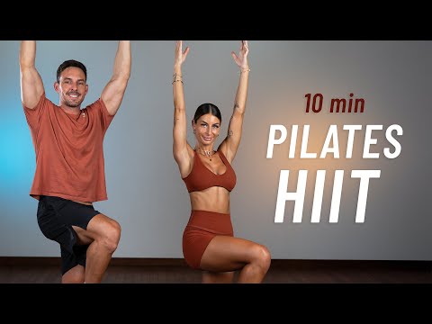 10 Min Full Body Pilates HIIT Workout (No Equipment, At Home)