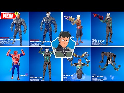 Fortnite Kafka Hibino (Kaiju No. 8) doing Glitched Built-In Emotes and Funny Dances シ