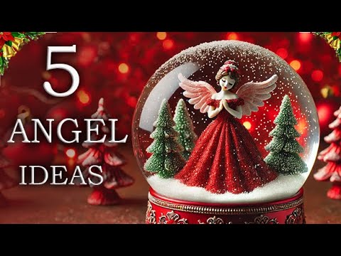 5 ANGEL 😇 DIY Christmas Angels from Glitter foamiran 😇 ANGEL from foamirana🎄Christmas Ornaments