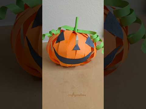 Halloween decorations idea | DIY paper pumpkin  #shorts #diy #craft