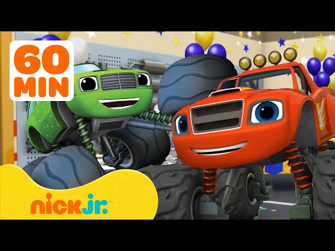 Blaze and the Monster Machines Have a Big Party! 💗 1 Hour | Nick Jr.