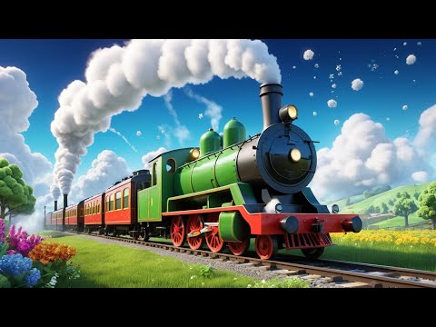 The Train on the Track Goes Choo Choo Rhyme Song | Popular Nursery Rhyme &  | Educational Kids Songs