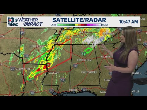 WATCH: Meteorologist Ansley Parker breaks down severe storms in South, heading towards Georgia