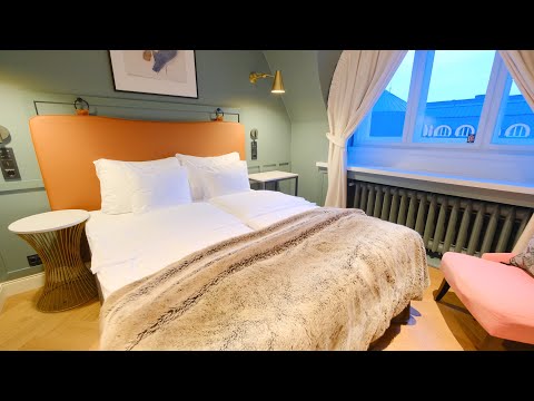 A stylish hotel with a great location next to Helsinki Central Station in Finland