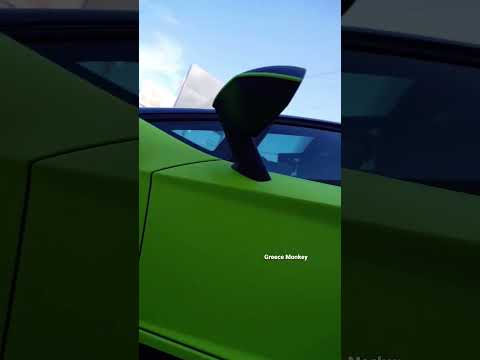 Green Lamborghini Aventador SV | Shorts | Greece Monkey