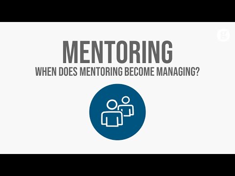 When does Mentoring Become Managing?