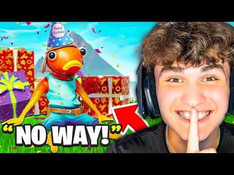 I Saved a SAD Kid's Birthday Party in Fortnite!