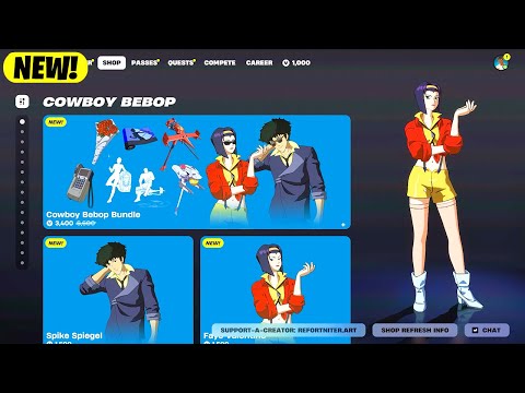 Fortnite x Cowboy Bebop Bundle in Item Shop today