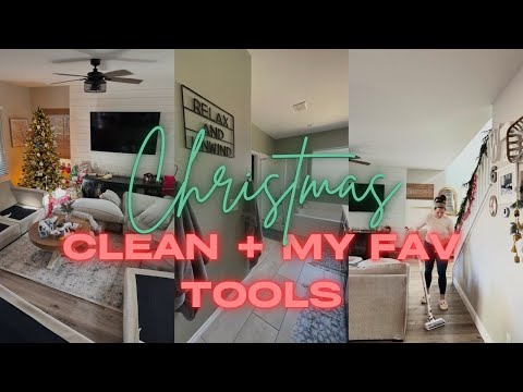 HOMESCHOOL MOM CLEANING MUST HAVES||CHRISTMAS CLEAN WITH ME