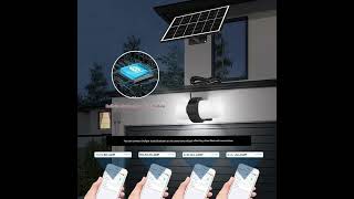 Waterproof Outdoor Solar Light with Bluetooth or Motion Sensor, LED Spotlights,  Garden and Garage