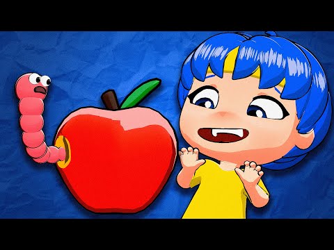 Om-Nom-nom with Anime Heroes | D Billions Kids Songs